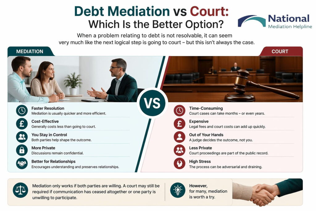 Debt Mediation vs Court: Which Is the Better Option Dorset