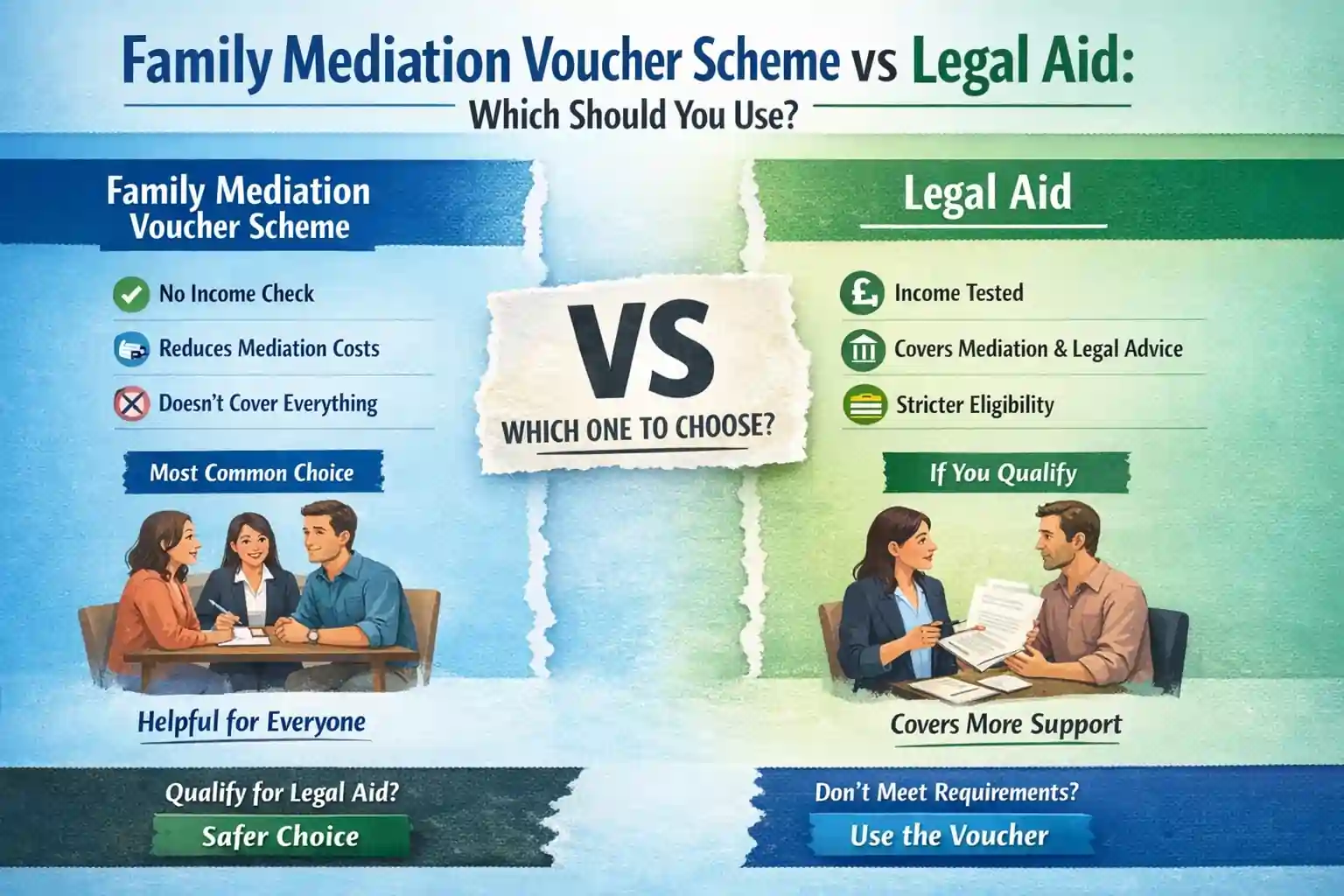 Family Mediation Voucher Scheme vs Legal Aid: Which Should You Use Dorset?