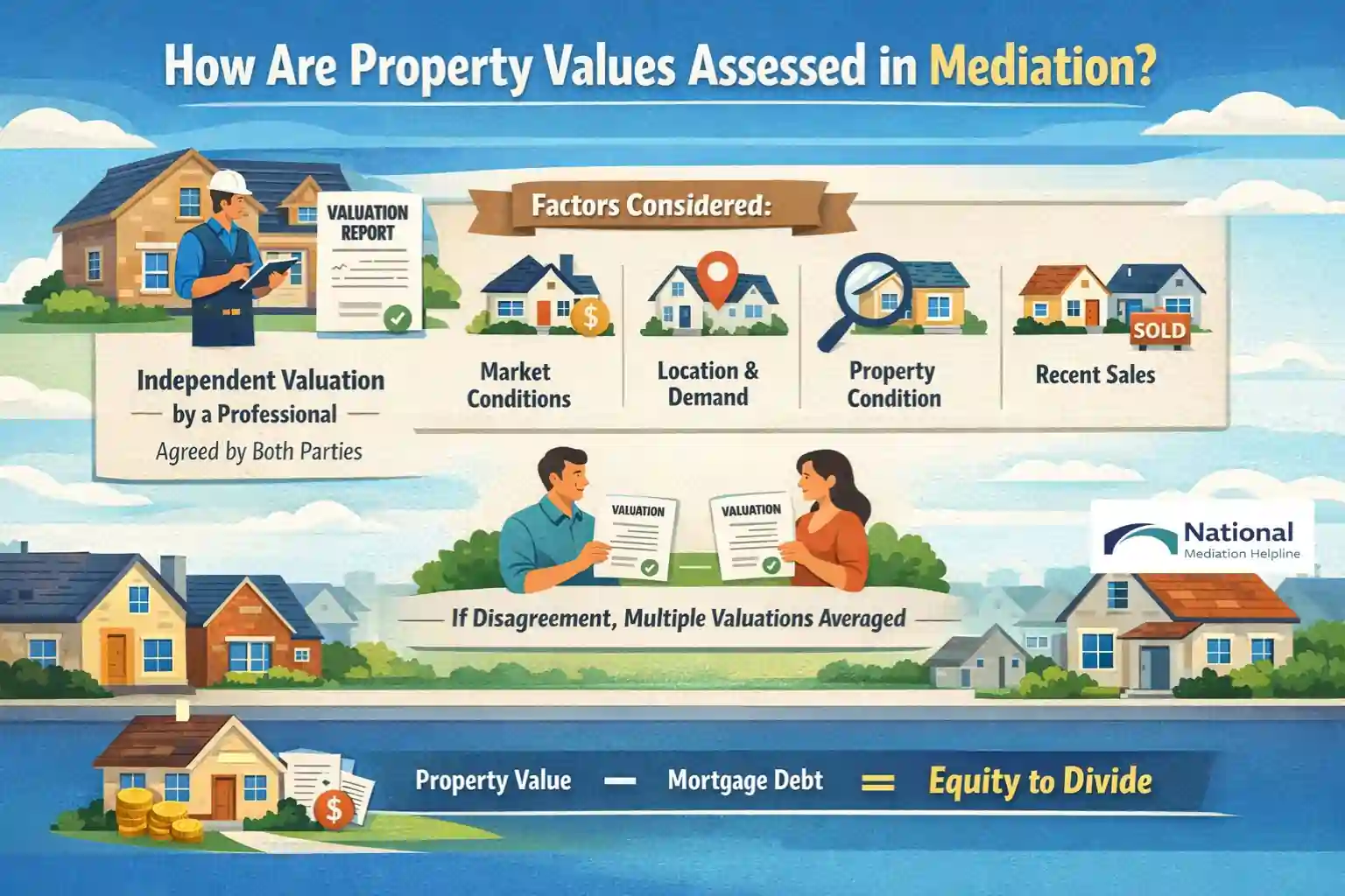 How Are Property Values Assessed in Mediation Dorset?