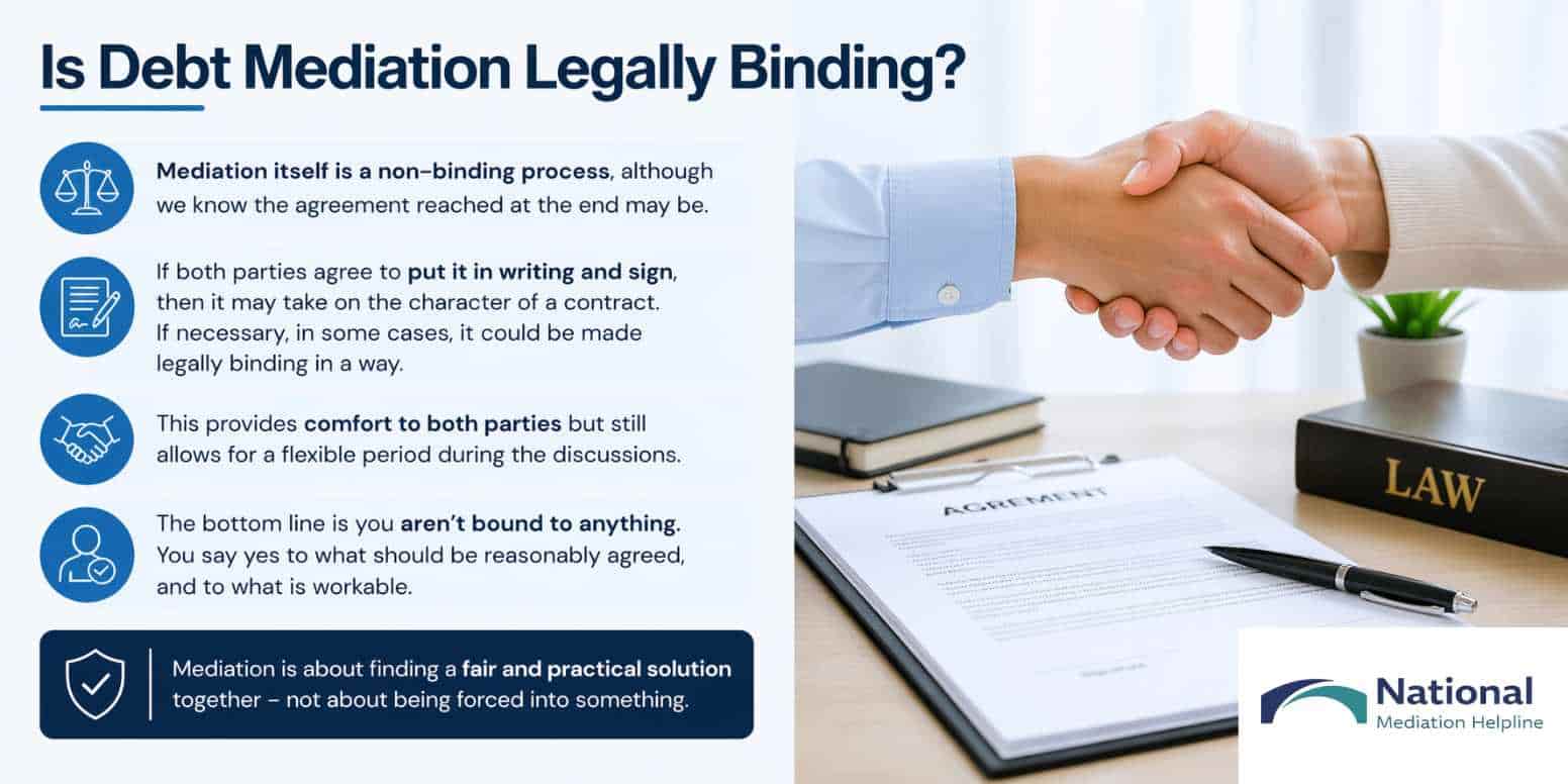 Is Debt Mediation Legally Binding Dorset